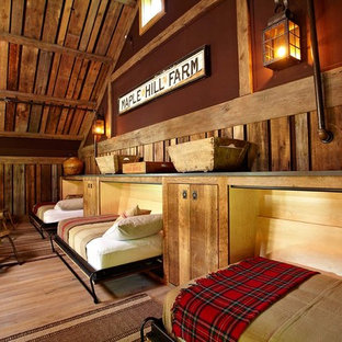 Example of a cottage bedroom design in New York