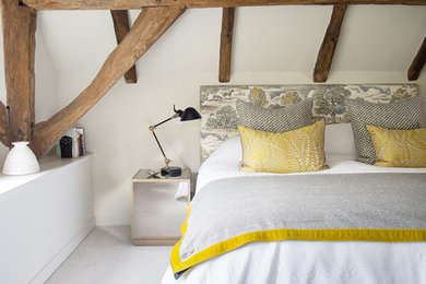 Rustic bedroom in Hampshire.