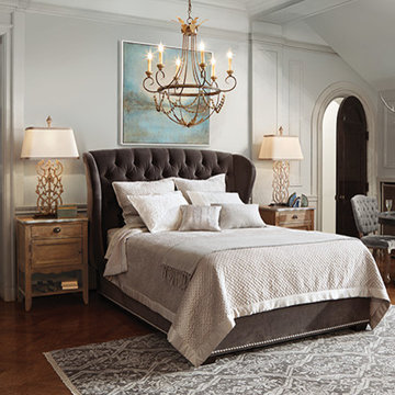 BARRISTER UPHOLSTERED QUEEN BED