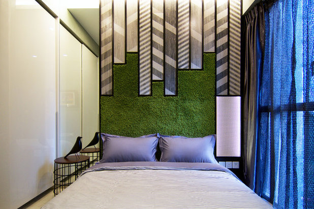Eclectic Bedroom by KNQ Associates