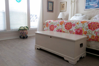 Inspiration for a modern bedroom remodel in Austin