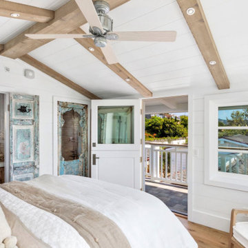 Beach House Interior Bedroom Boho Chic Mixed with Coastal Vibes