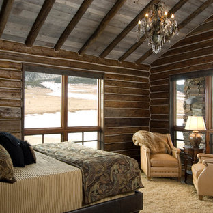 Imagen de dormitorio rural sin chimenea