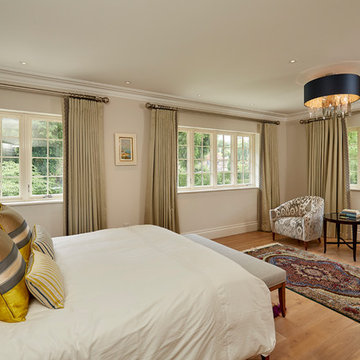 Beautiful Luxury Bedroom Set Up Featuring Marvin's Aluminium Clad Wood Casement