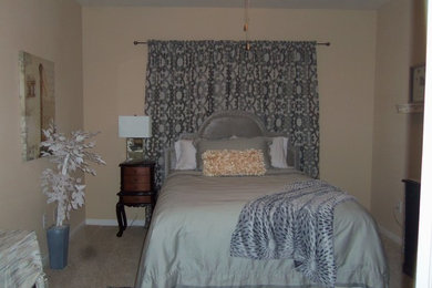 ニューオリンズにあるエクレクティックスタイルのおしゃれな寝室のインテリア