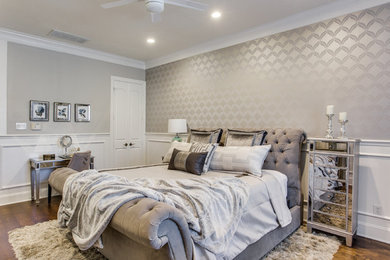 Inspiration for a contemporary bedroom remodel in Houston