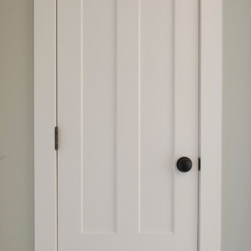 Bedroom Door - Farmhouse 3 Panel White Painted Wood