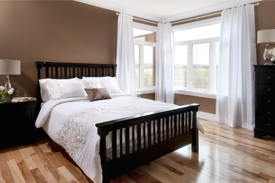 Inspiration for a contemporary bedroom remodel in Ottawa