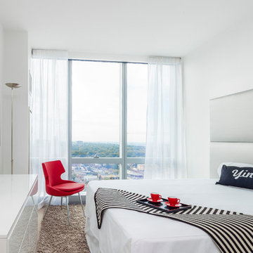 Bedroom - Essential Modern Red Black and White