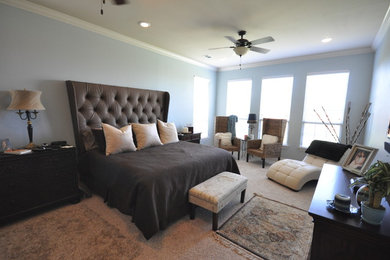 Inspiration for a contemporary bedroom remodel in Houston