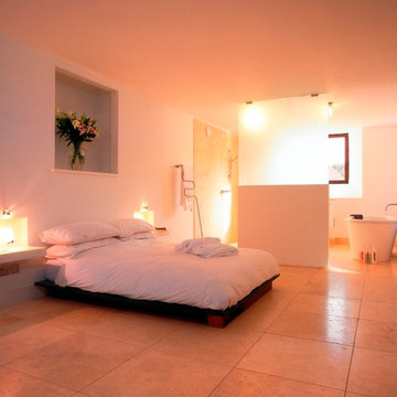 bedroom in church conversion