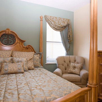 Bedroom Interior Decor & Custom Drapery