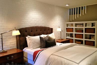 Bedroom Renovations with Faux Brick