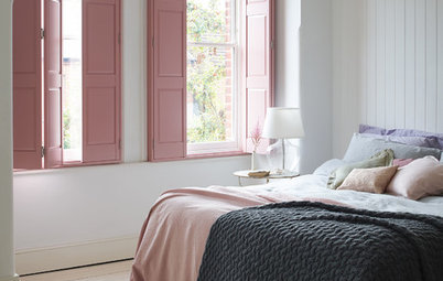 Color en el dormitorio: Usa el gris y el rosa palo para estar a la moda