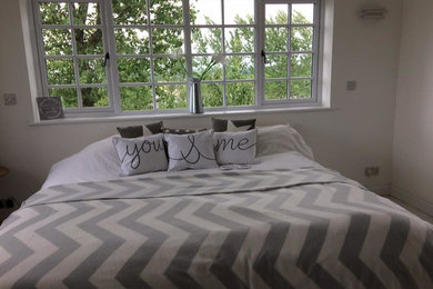 Inspiration for a contemporary bedroom in Devon.