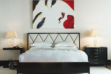 Example of a bedroom design in Atlanta