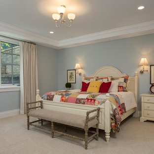 Large arts and crafts guest bedroom photo in Salt Lake City