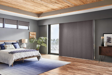 Bedroom- Vertical blinds-Graber