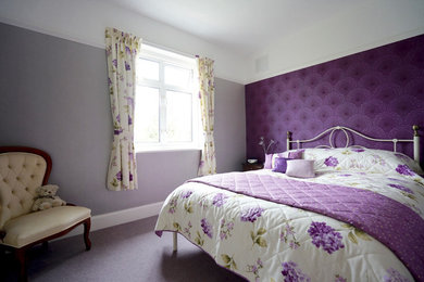 Photo of a traditional bedroom in Surrey.