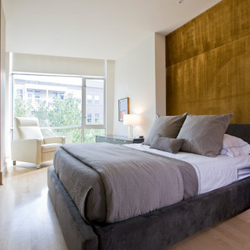 Bedroom with Wall Panels and Reading Nook
