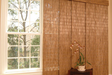 Bedroom Woven Bamboo Window Treatments