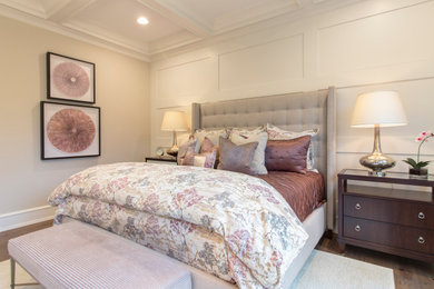 Inspiration for a transitional bedroom remodel in Raleigh
