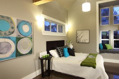 Example of a bedroom design in Vancouver