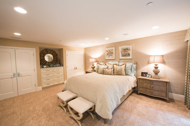 Inspiration for a coastal bedroom remodel in Orange County