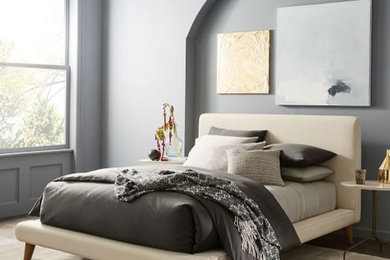 This is an example of a modern bedroom in Philadelphia.
