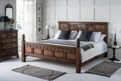 Inspiration for a large traditional bedroom in Other.