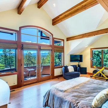 Bend, Oregon Mountain Modern Home-Master Bedroom