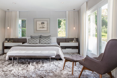 Bedroom - contemporary master bedroom idea in Los Angeles