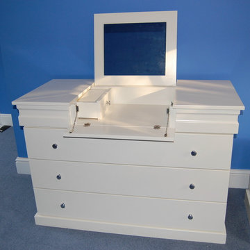 Bespoke white painted dressing table