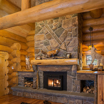 Big Moose, New York Log Home