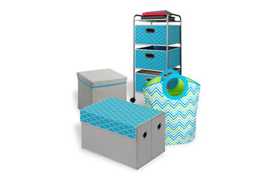 Bintopia - Matching - Cyan Blue Bedroom Storage