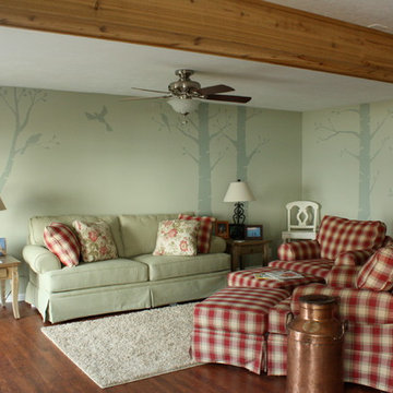 Birch tree living room