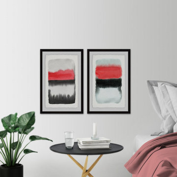 Black and Red Diptych