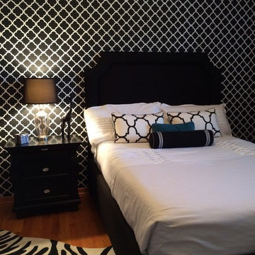 Black and White Guest Room