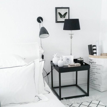Black and White Master Bedroom