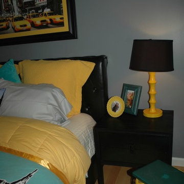 Black and Yellow NYC Bedroom