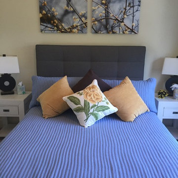 Bloom - blue/yellow Guest Bedroom