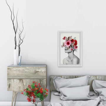 "Bloom Face" Framed Painting Print