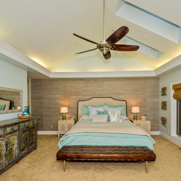 Blue and Brown Master Suite