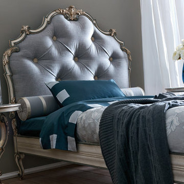 Blue and Silver Bedroom
