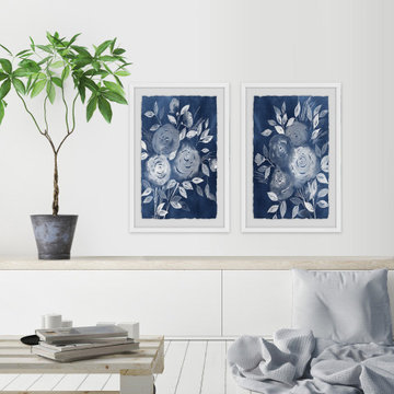 Blue Bouquet Diptych