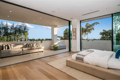 Bedroom - contemporary bedroom idea in Los Angeles