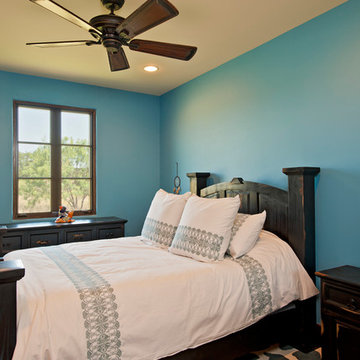 Blue secondary bedroom