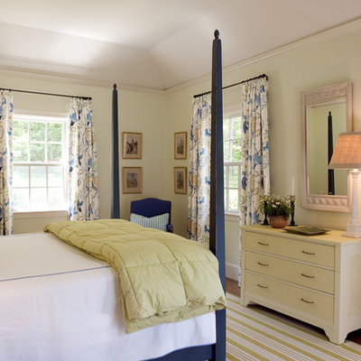 Bedroom - traditional bedroom idea in Boston with beige walls