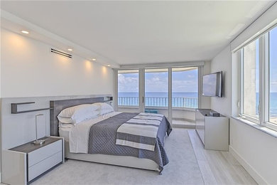 Transitional bedroom photo in Miami