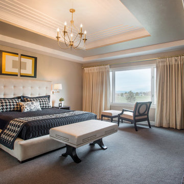 Bold Black and Cream Bedroom Design